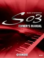 Preview for 1 page of Yamaha S03 voice editor Owner'S Manual