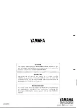 Preview for 7 page of Yamaha S12 Operation Manual