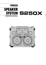 Предварительный просмотр 1 страницы Yamaha S250X Operating Manual