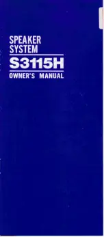 Yamaha S3115H Owner'S Manual preview