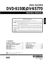 Preview for 1 page of Yamaha S5770 Service Manual