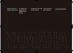 Preview for 1 page of Yamaha SBG1000 Use And Care Manual