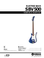 Предварительный просмотр 1 страницы Yamaha SBV500 Service Manual