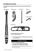 Предварительный просмотр 7 страницы Yamaha SILENT Bass SLB300 Owner'S Manual