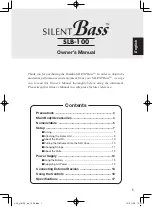 Предварительный просмотр 1 страницы Yamaha SILENT Bass SVB-100 Owner'S Manual