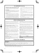 Preview for 2 page of Yamaha SILENT Cello SVC-210SK Owner'S Manual