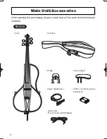 Предварительный просмотр 4 страницы Yamaha Silent Cello SVC110 Owner'S Manual