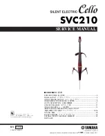 Yamaha Silent Cello SVC210 Service Manual preview