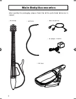 Предварительный просмотр 4 страницы Yamaha Silent Guitar SLG-100S Owner'S Manual