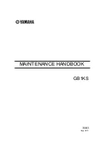 Предварительный просмотр 1 страницы Yamaha Silent Piano GB1KS Maintenance Handbook