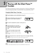 Предварительный просмотр 16 страницы Yamaha Silent Piano SC2 Owner'S Manual