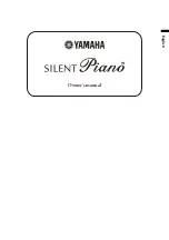 Предварительный просмотр 5 страницы Yamaha SILENT PIANO Owner'S Manual