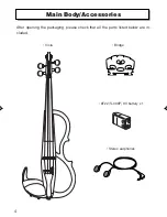 Предварительный просмотр 4 страницы Yamaha Silent Viola SVV-200 Owner'S Manual