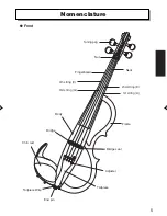 Предварительный просмотр 5 страницы Yamaha Silent Viola SVV-200 Owner'S Manual