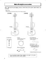 Preview for 6 page of Yamaha Silent Violin SV250 Owner'S Manual