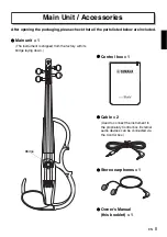 Preview for 5 page of Yamaha SILENT Violin YSV104 Owner'S Manual