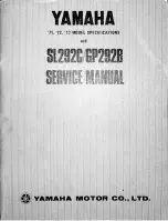 Предварительный просмотр 1 страницы Yamaha SL292C 1971 Service Manual