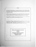 Предварительный просмотр 2 страницы Yamaha SL292C 1971 Service Manual