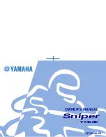 Yamaha Sniper T135 SE Owner'S Manual preview