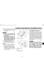 Предварительный просмотр 47 страницы Yamaha Sniper T135 SE Owner'S Manual