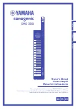 Предварительный просмотр 1 страницы Yamaha sonogenic SHS-300 Owner'S Manual