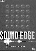 Yamaha Sound Edge Manual preview