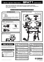 Preview for 2 page of Yamaha SPAT1 Owner'S Manual