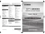 Preview for 108 page of Yamaha SPX2000 Editor Owner'S Manual