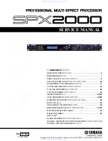 Yamaha SPX2000 Editor Service Manual preview