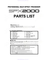 Предварительный просмотр 60 страницы Yamaha SPX2000 Editor Service Manual