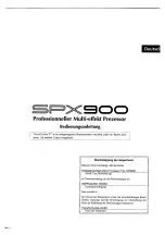 Предварительный просмотр 68 страницы Yamaha SPX900 Operation Manual