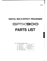 Предварительный просмотр 46 страницы Yamaha SPX900 Service Manual