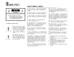 Preview for 2 page of Yamaha SR-50 Owner'S Manual