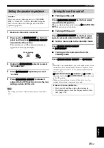 Preview for 29 page of Yamaha SR-PGB54P Owner'S Manual