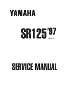 Предварительный просмотр 1 страницы Yamaha SR125 1997 Service Manual