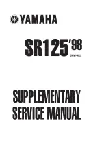 Yamaha SR125 98 Supplementary Service Manual preview