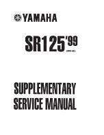 Yamaha SR125'99 3MW-AE3 Service Manual preview