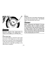 Предварительный просмотр 66 страницы Yamaha SRX600 Owner'S Manual