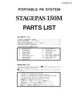 Предварительный просмотр 30 страницы Yamaha STAGEPAS 150M Service Manual