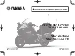 Preview for 1 page of Yamaha Star Venture 2018 Owner'S Manual