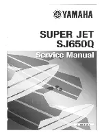 Предварительный просмотр 2 страницы Yamaha SUPER JET SJ650Q 1991 Service Manual