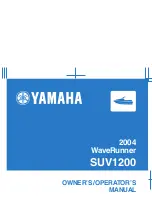 Yamaha SUV1200 WaveRunner 2004 Owner'S/Operator'S Manual preview