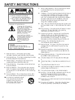 Preview for 2 page of Yamaha SW-2 Owner'S Manual