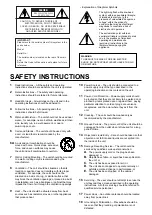 Preview for 2 page of Yamaha SW-201 Owner'S Manual