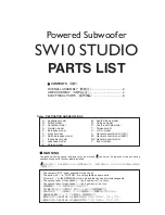 Предварительный просмотр 17 страницы Yamaha SW10 STUDIO Service Manual