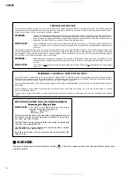 Preview for 2 page of Yamaha SW500 Service Manual