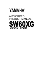 Yamaha SW60XG Authorized Product Manual предпросмотр