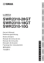 Preview for 1 page of Yamaha SWR2310-10G Owner'S Manual