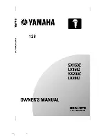 Yamaha SX150Z Owner'S Manual preview