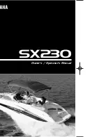 Yamaha SX230 High output Owner'S/Operator'S Manual предпросмотр